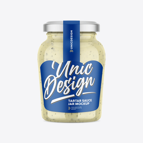 Tartar Sauce Jar Mockup