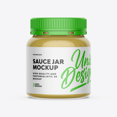 Sauce Jar Mockup