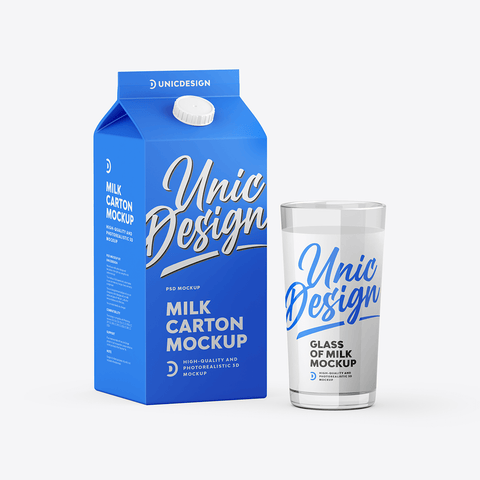 Milk Carton Mockup