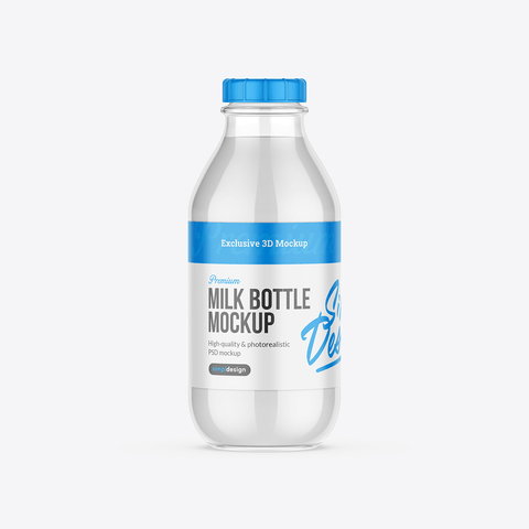 Milk Bottle Mockup