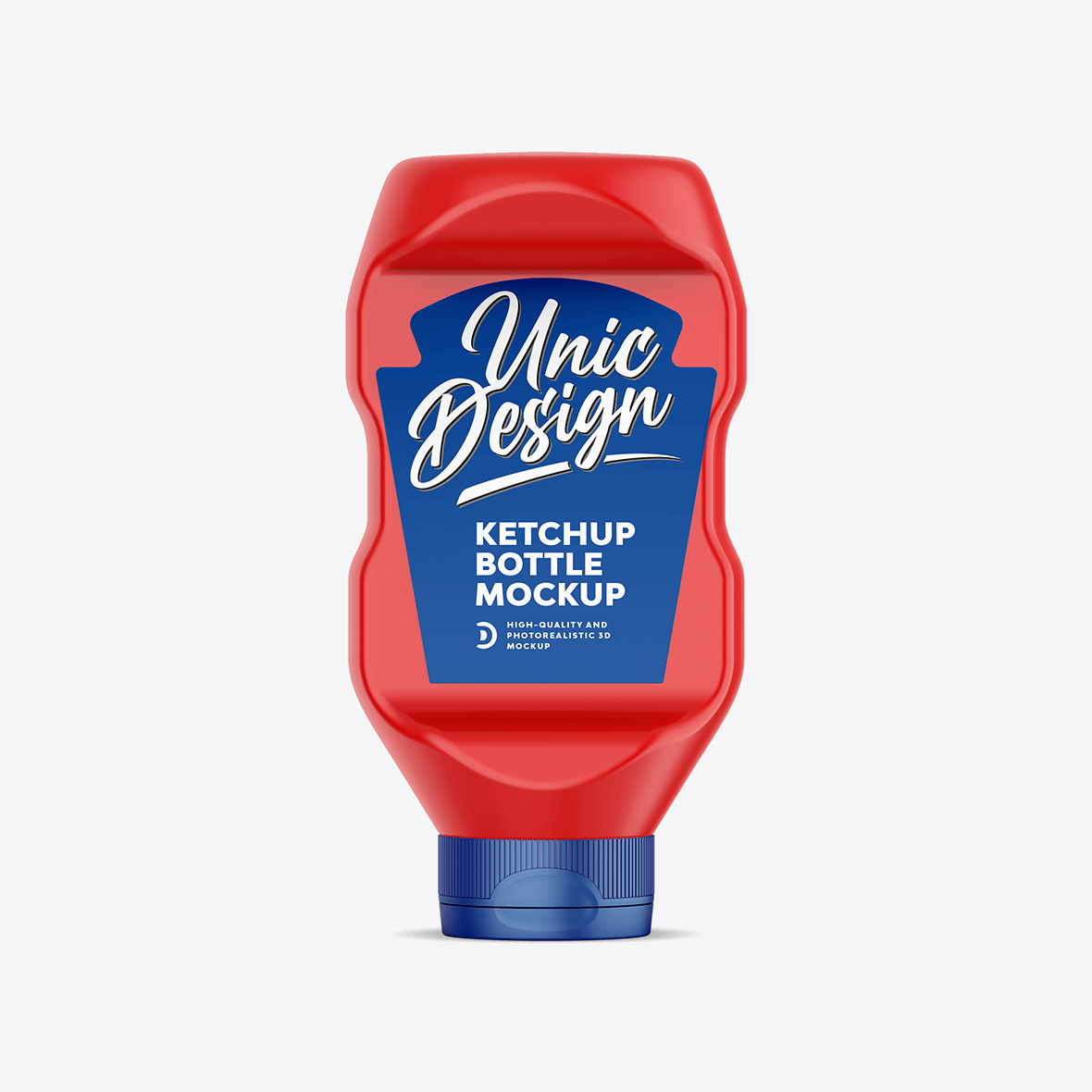 Ketchup Bottle Mockup