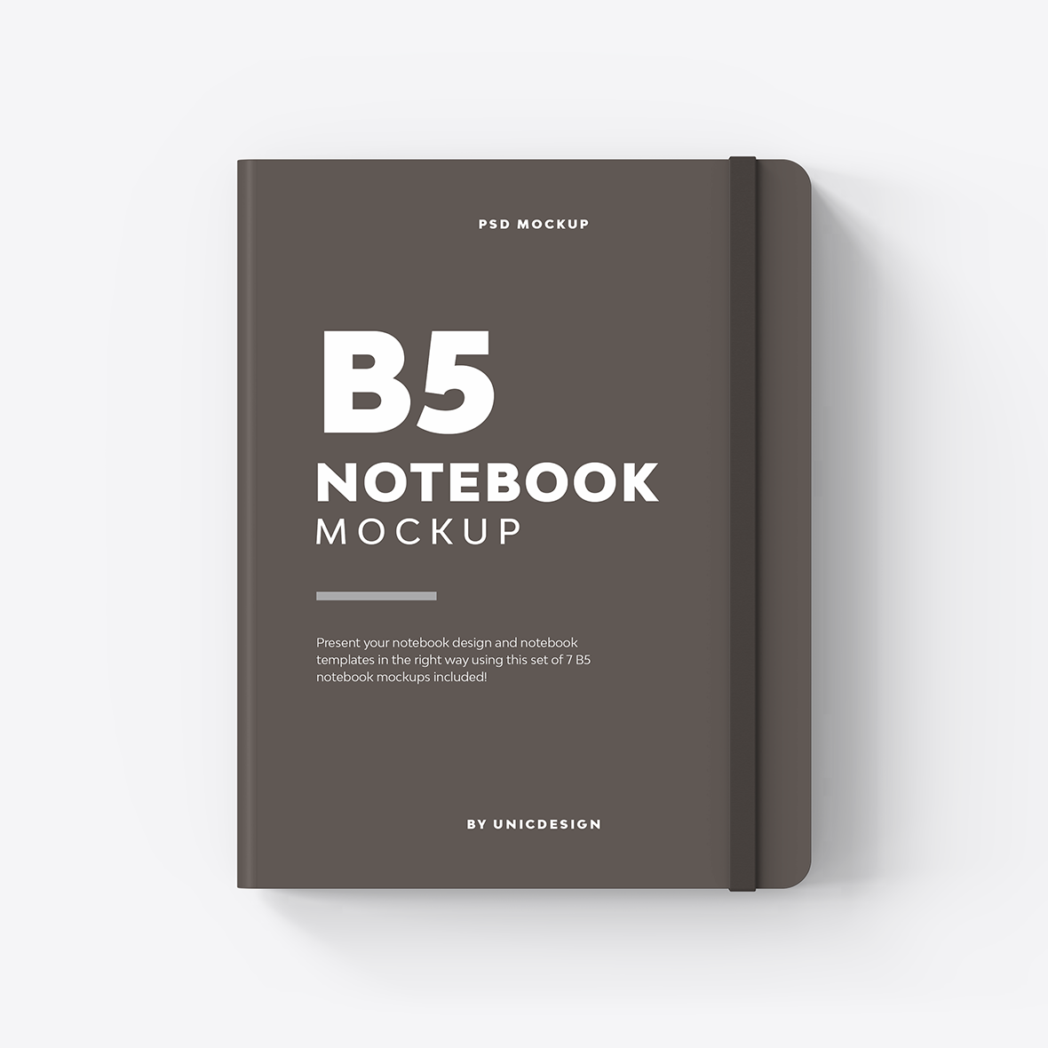 B5 Notebook Mockup