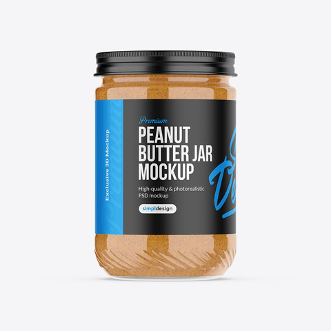 Peanut Butter Jar Mockup