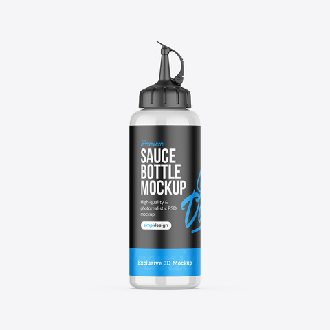 Sauce Bottle Mockup