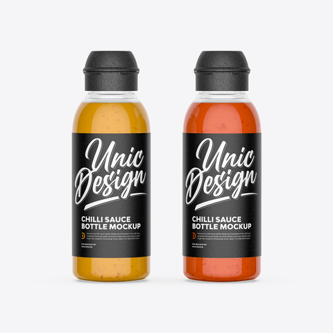 Chili Sauce Bottle Mockup