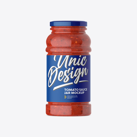 Tomato Sauce Jar Mockup