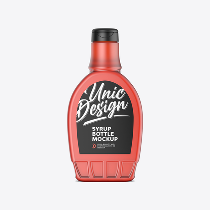 Syrup Bottle Mockup