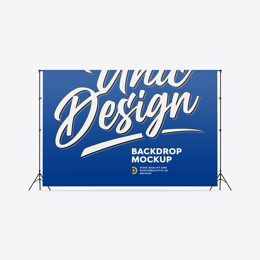Premium Backdrop Mockup for Design Showcase