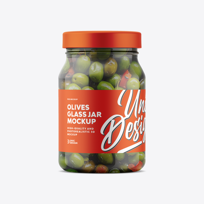 Olives Jar Mockup