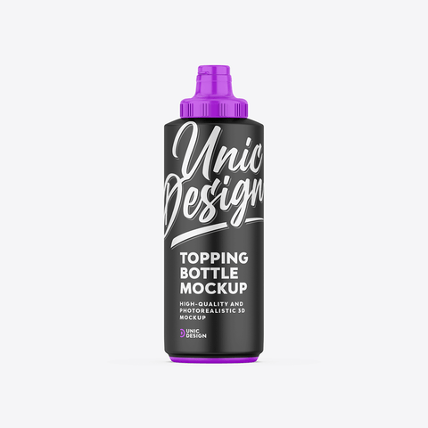 Topping Bottle Mockup for Easy Custom Design