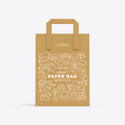 Kraft Paper Bag Mockup