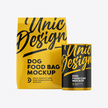 Dog Food Bag & Can Mockup
