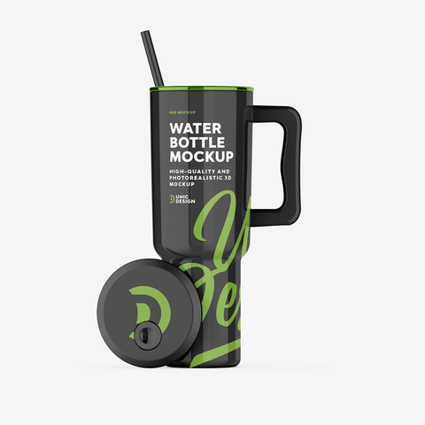 Water Bottle Mockup - Customizable & Easy to Use