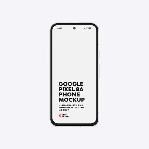 Google Pixel 8A Phone Mockup