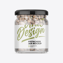 Customizable Pistachios Jar Mockup for Designers