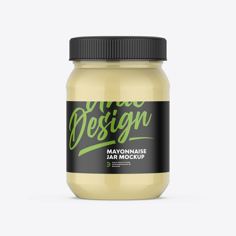 Mayonnaise Jar Mockup