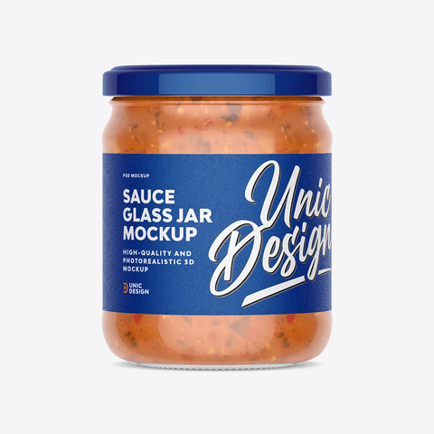 Sauce Jar Mockup