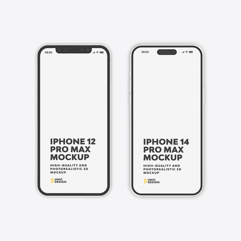 iPhone 12 and iPhone 14 Mockup