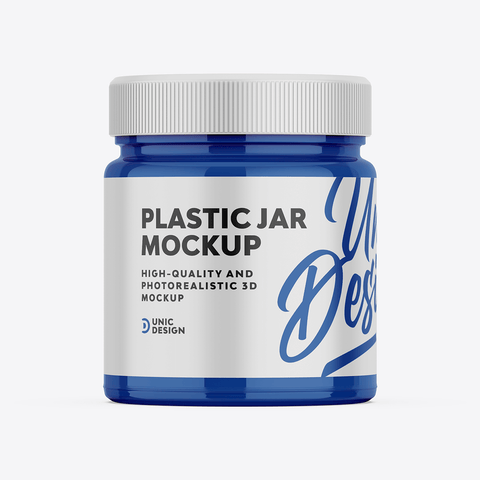 Plastic Jar Mockup