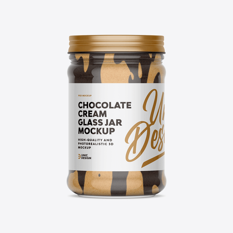 Chocolate Cream Jar Mockup