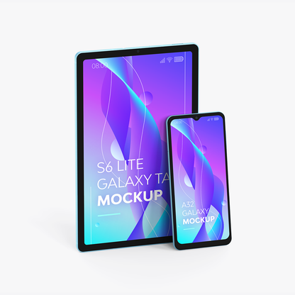 A32 Phone & S6 Tablet Mockup