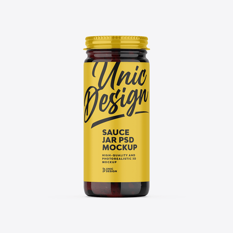 Sauce Jar Mockup
