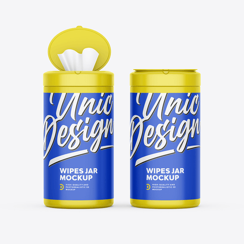 Wipes Jar Mockup