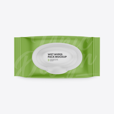 Wet Wipes Pack Mockup