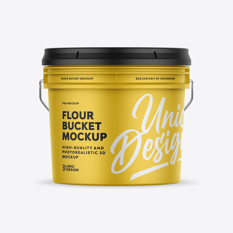 Flour Bucket Mockup