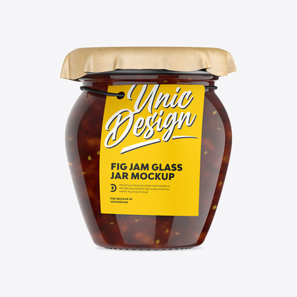 Fig Jam Jar Mockup