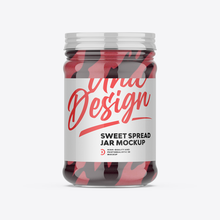 Sweet Spread Jar Mockup - Customizable Design Template