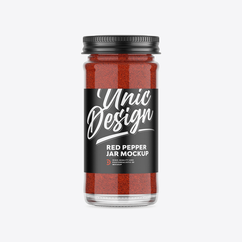 Red Pepper Jar Mockup