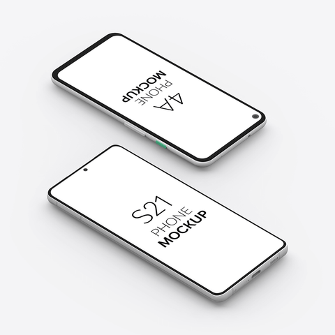 4A Phone & S21 Phone Mockup