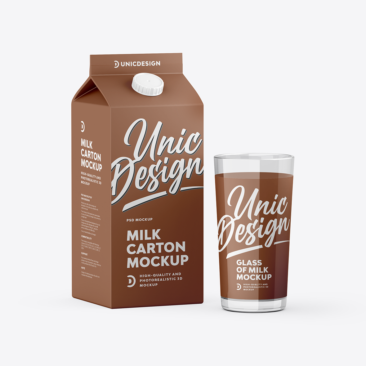 Milk Carton Mockup