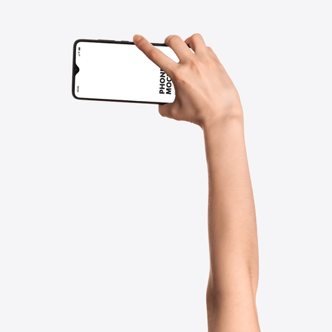Hand Holding Phone Mockup