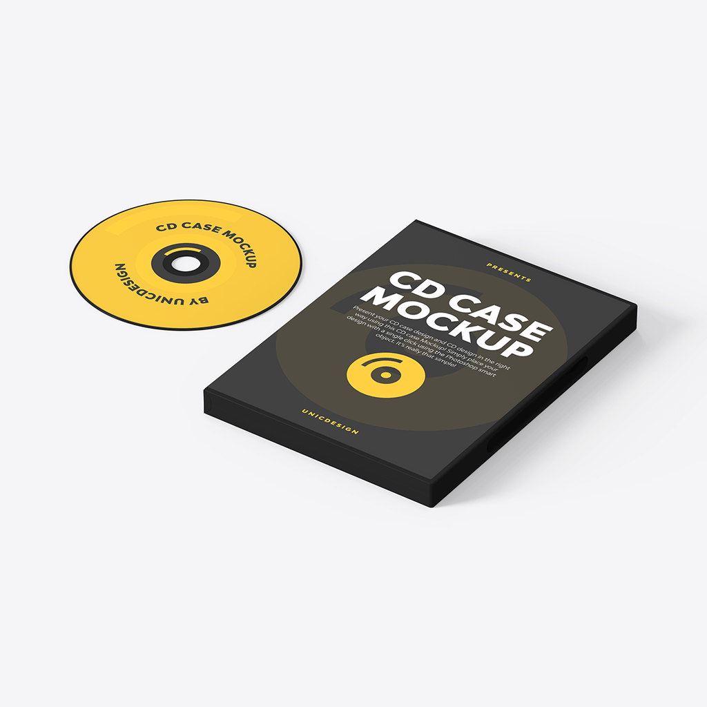 CD Case Mockup for Professional Presentation