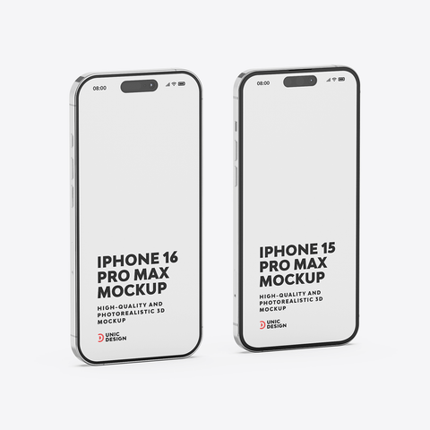 iPhone 15 & iPhone 16 Mockup