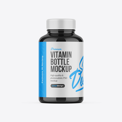 Vitamin Bottle Mockup