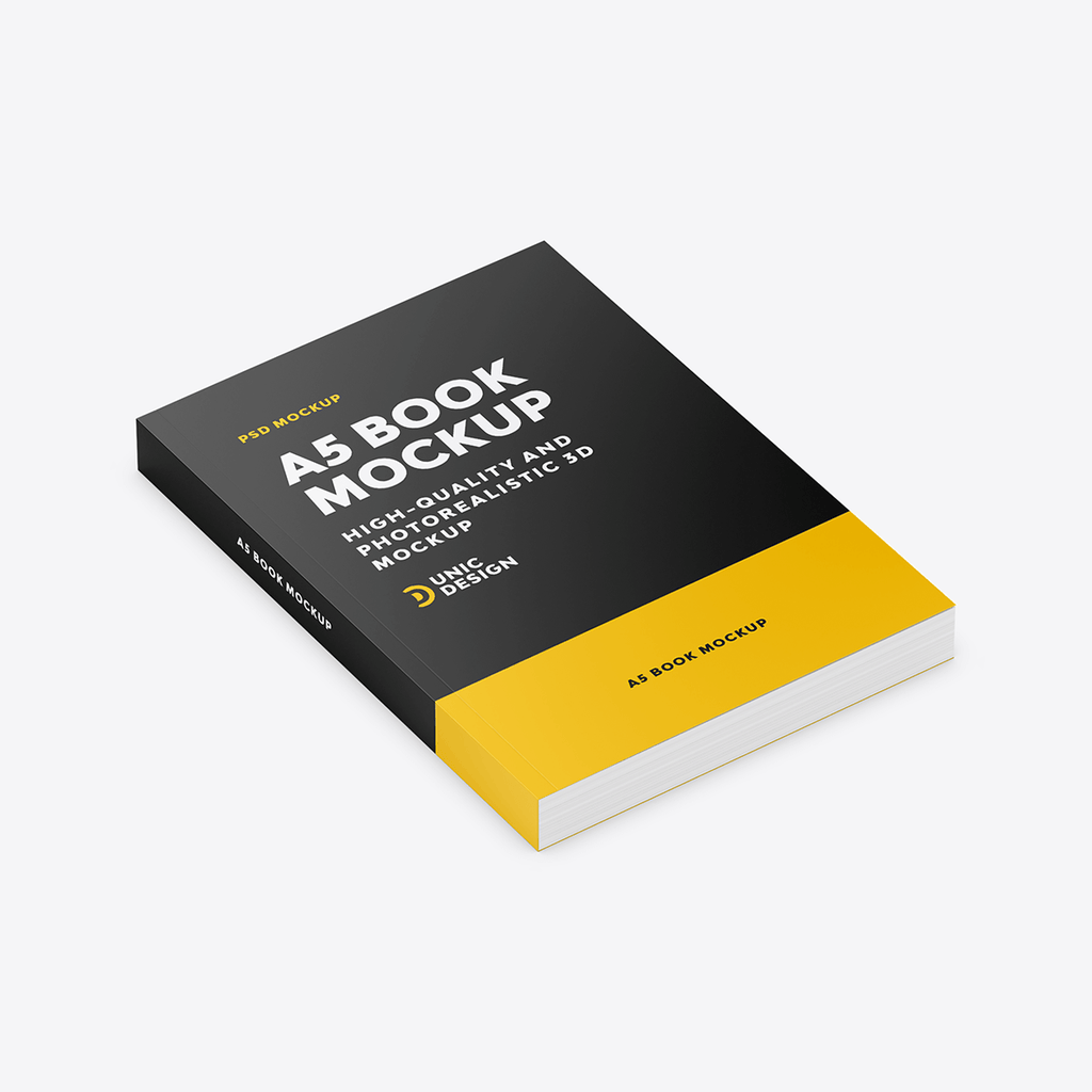 A5 Book Example A5 Book Mockup - Showcase Your Designs