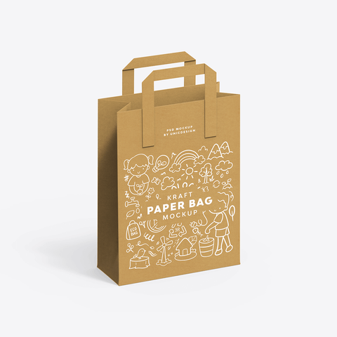 Kraft Paper Bag Mockup