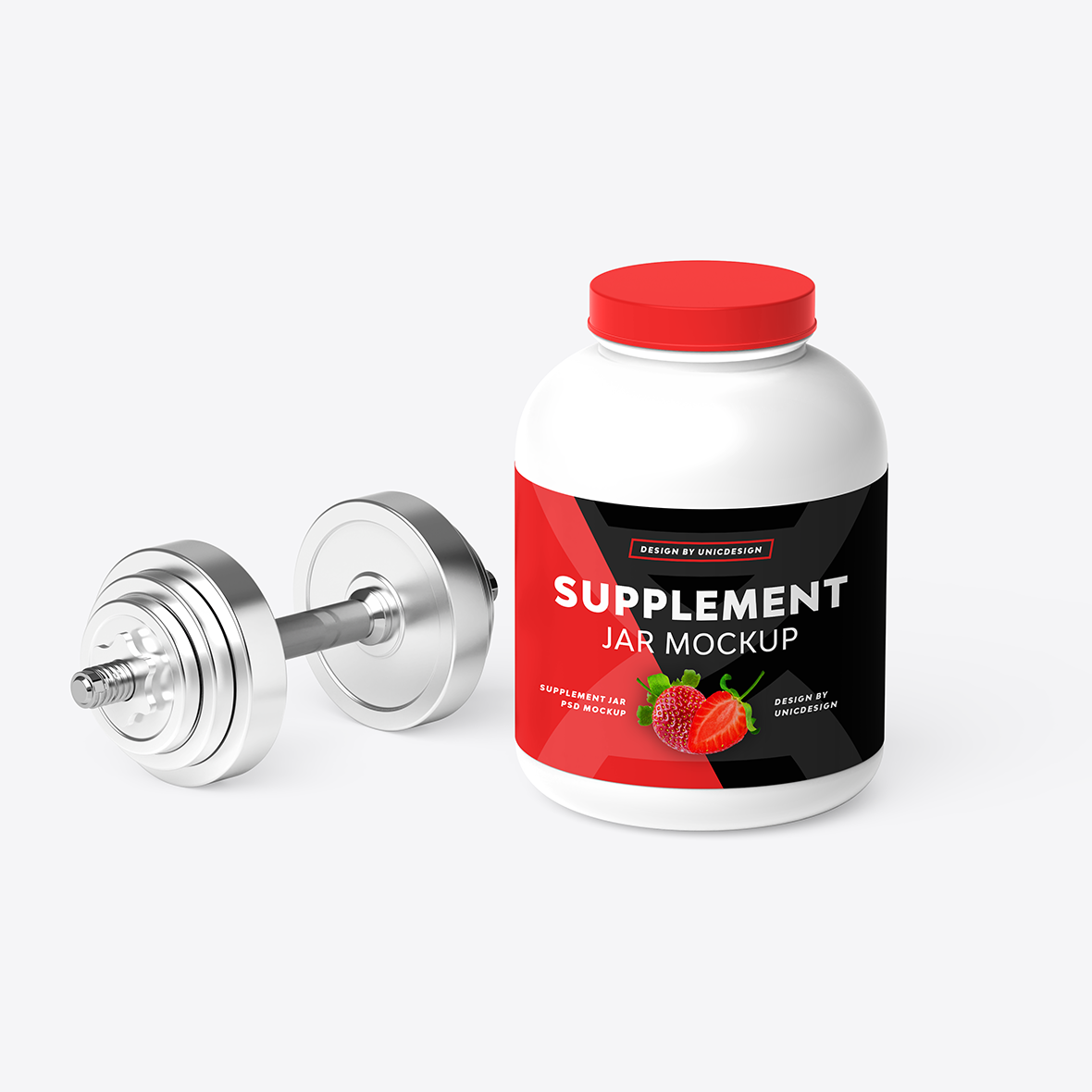 Supplement Jar Mockup