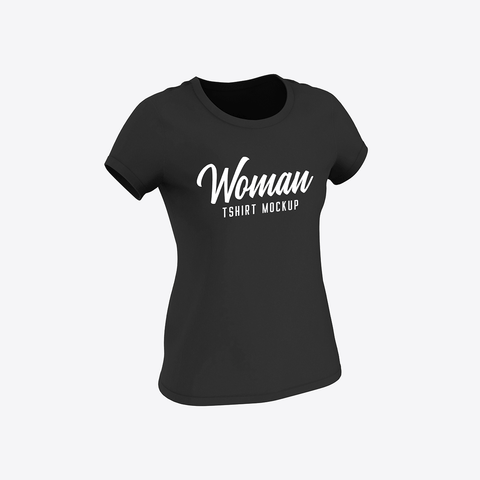Woman T-shirt Mockup