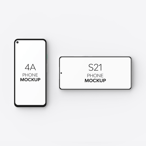 4A Phone & S21 Phone Mockup