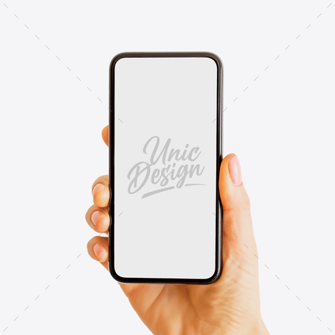 Woman Holding Phone Mockup
