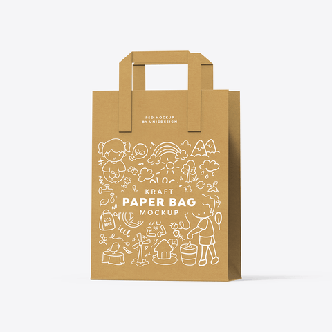 Kraft Paper Bag Mockup