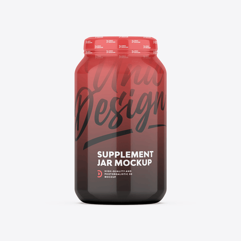 Supplement Jar Mockup