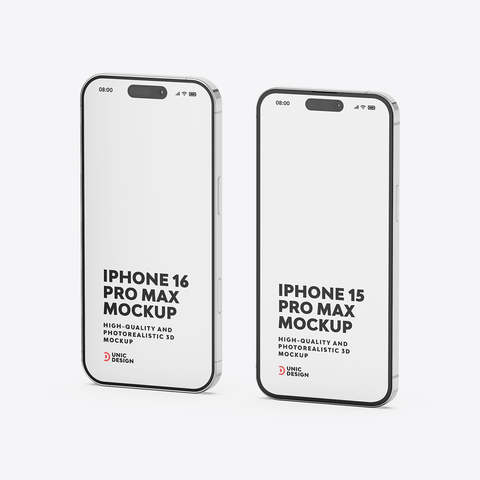 iPhone 15 & iPhone 16 Mockup