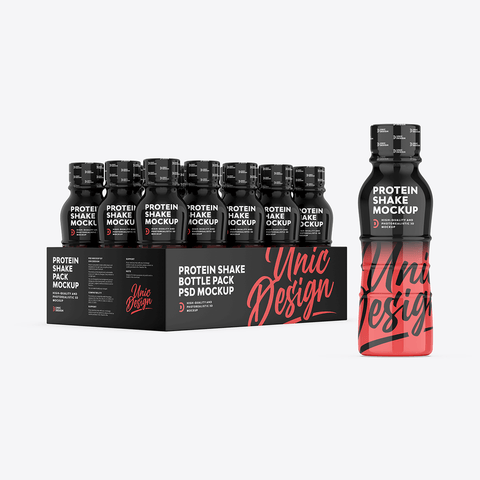 Protein Shake Bottle Mockup