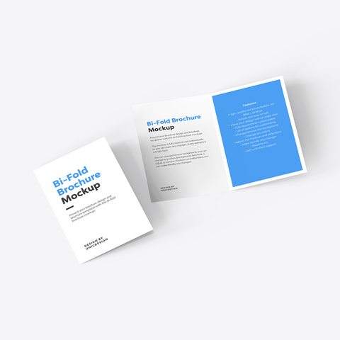 Bi-Fold Brochure Mockup