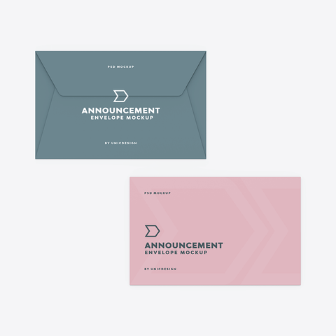 Announcement Envelope Mockup
